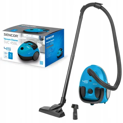 Produktbild von SENCOR SVC 45BL-EUE3 Staubsauger mit Beutel, 850 W, ECO, blau, 5 m Kabel, 1,5 l