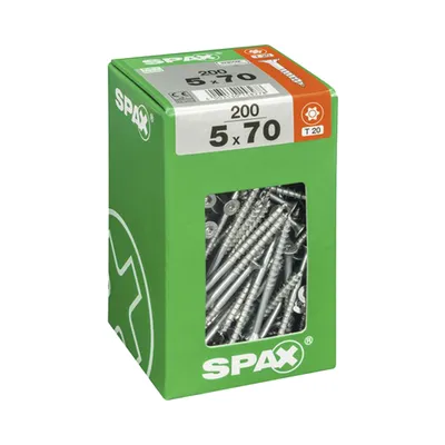 Produktbild von Spax Universalschrauben 5.0 x 70 mm TX 20 Senkkopf - 200 Stk.