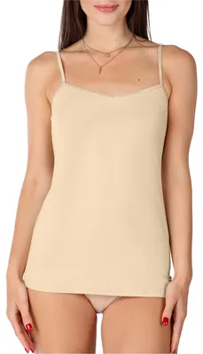 Produktbild von Bellivalini Damen Unterhemd aus Viskose BLV50-218 (Beige, XL )