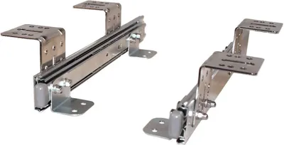 Produktbild von Teleskopschienen für Tastaturauszug 400 mm Nutzhöhe 47 mm zur Untertischmontage
