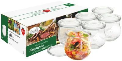 Produktbild von Einkochwelt Hauptspeisenglas 6er-Set WECK