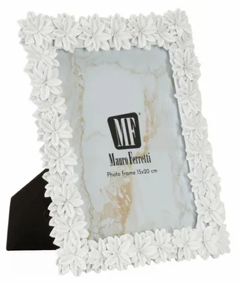 Productafbeelding van Mauro Ferretti Romantische bloemenlijst, wit, 10x15 cm