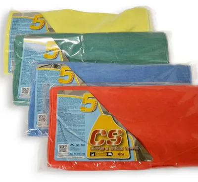 Produktbild von INNOTEC Clean and Shine Towels grün Poliertuch 5 Stück Packung