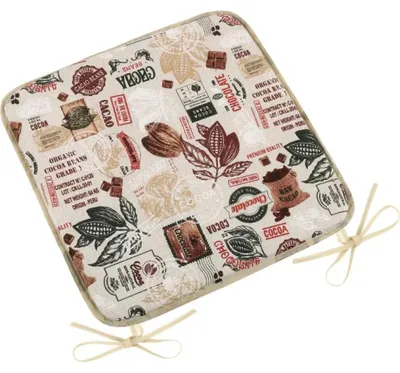 Obrázek produktu pro Sedák EMA hladký - 40x40 cm - Béžová,Hnědá