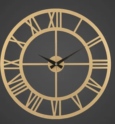 Immagine prodotto di Opviq, Romantal New - Oro, Orologio decorativo da parete in metallo, 100 % METALLO, Oro, 41 x 41 cm