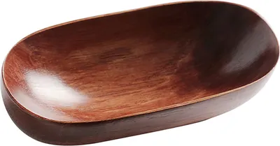 Produktbild von Holztablett im japanischen Stil, glatte Kanten, zum Servieren von Trockenfrüchten, Käse, Sushi, Feiertagssnacks, Retro-Dessert-Serviertablett, Snackschale, Obst-Organizer