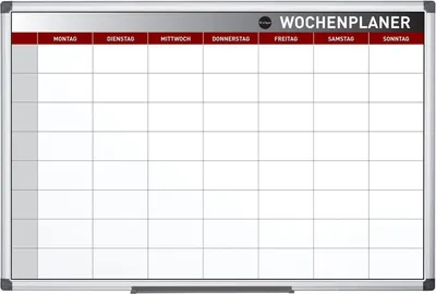Produktbild von Bi-Office Planungstafel "Wochenplaner" 900 x 600 mm