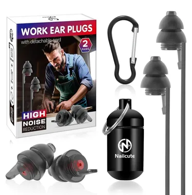 Produktbild von Ohrstöpsel 2 Paar Silikon Lärmreduzierung für Schlaf und Arbeit