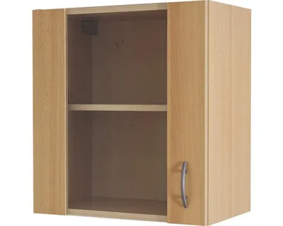 Produktbild von Flex Well Hängeschrank mit Glastür Nano BxTxH 50 x 32 x 55 cm buche matt zerlegt Anschlag reversibel 00006894