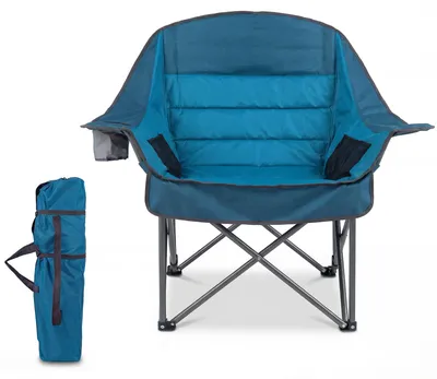 Produktbild von KOMFOTTEU Gepolsterter Campingstuhl faltbar, belastbar bis 225 kg