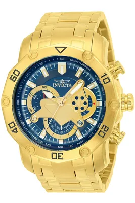 Obrázok produktu pre Invicta Pro Diver - SCUBA 22765 Pánske Hodinky - Quartz Hnací Mechanizmus - Nerezová Oceľ s Modrým Ciferníkom - 50 mm