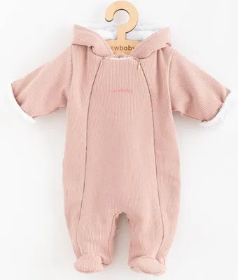 Obrázek produktu pro Kojenecká kombinéza s kapucí New Baby Frosty pink, vel. 80 (9-12m)
