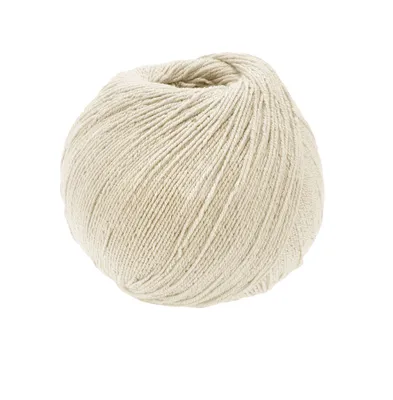 Produktbild von Lana Grossa Meilenweit 100 Baumwolle Bamboo Uni 011 Beige 100g