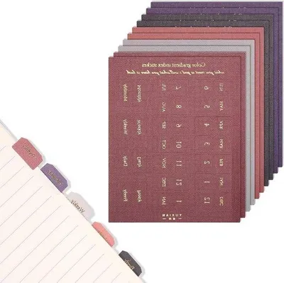 Obrázok produktu pre Plánovač s mesačnými tabuľkami, samolepiaci, na organizáciu domácnosti a kancelárie