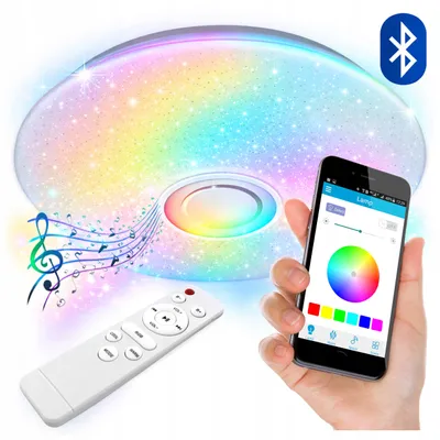 Produktbild von MasterLED LED Deckenleuchte 72 W RGBW 3000-6500 K Bluetooth-Lautsprecher 50 cm