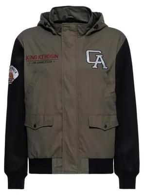 Produktbild von King Kerosin Übergangsjacke Herren California Jacket with hood grün M