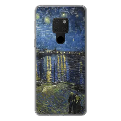 Produktbild von MuchoWow® Handyhülle Schutzhülle Hülle für Huawei P40 Lite Sternennacht über dem Orsay Paris - Vincent Van Gogh Silikon Softcase Handy Hülle - Handy