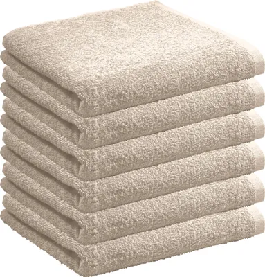 Produktbild von REDBEST Handtuch Oceanside" 6er-Pack beige 50x100 cm"