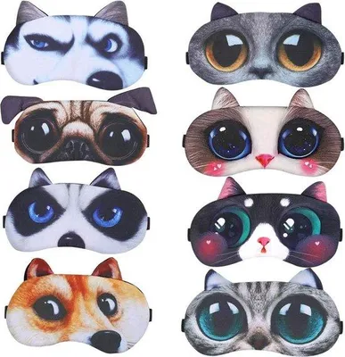 Produktbild von Famanu Schlafmaske Tierdesign - Set von 8