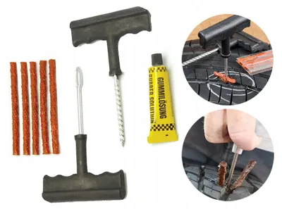 Produktbild von PAKO Reifenreparatur-Set für Reifenpanne Notfall Schlauchlos