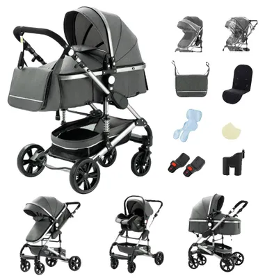 Produktbild von Babytrage, leicht, 3-in-1 Reisesystem, 739 grau