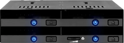 Image de Icy Dock FlexiDock 4x 2.5″ to 1x 5.25″ bay mobile rack SATA - HDD-Wechselrahmen - 2,5″