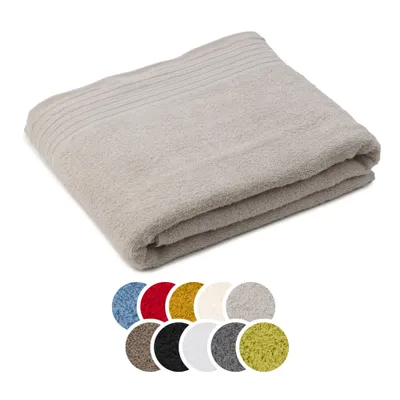 Produktbild von liebling Badetuch Baumwolle, Serie Frankfurt, 400 gr. / m², 100 x 150 cm, 60 Grad, mit hochw. Borte, saugstark, silber