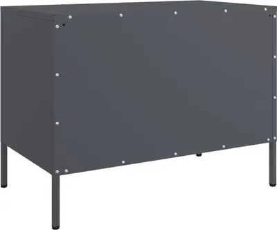 Image de vidaXL Armoire TV anthracite 68x39x50,5 cm Acier