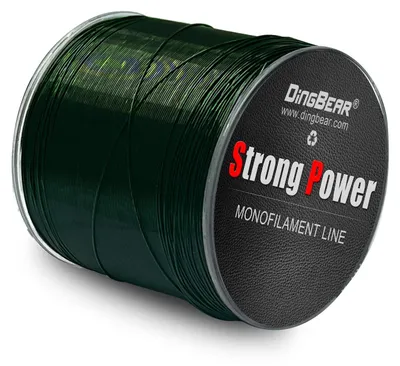 Imagen del producto de Hilo monofilamento de nylon-viseline, color verde, 200 metros, 0,43 mm, para pesca