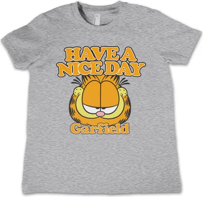 Produktbild von Garfield - Have A Nice Day Kids T-Shirt - 6Years-S - HeatherGrey
