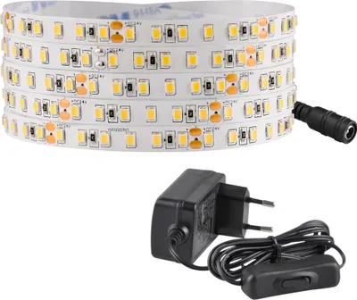 Immagine prodotto di Set LED a striscia 24 V, 3 m, IP20, 4000 K, alimentatore, interruttore ON/OFF  319166 Polux