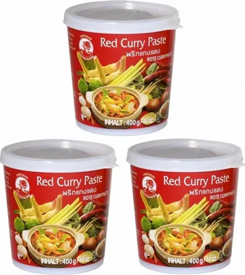 Produktbild von 3er-Pack COCK Rote Currypaste (3x 400g) | Red Curry Paste