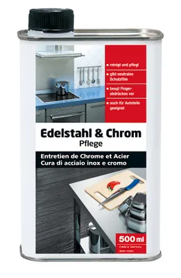 Produktbild von Wepos Edelstahl- und Chrompflege 500 ml