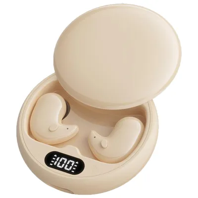 Produktbild von Knochenleitungs Bluetooth Kopfhörer, Kabellose In-Ear Ohrhörer mit LED Display, HiFi Sound, Noise Cancelling, lange Akkulaufzeit, Typ-C