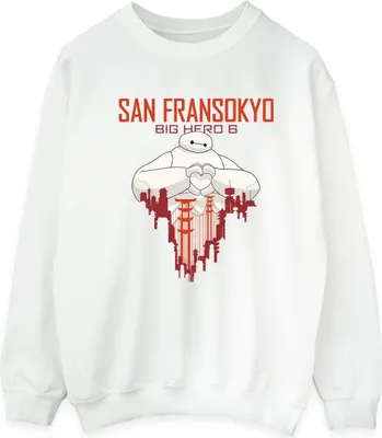 Produktbild von Disney - "Big Hero 6 San Fransokyo" Sweatshirt für Herren BI15288 (5XL) (Weiß)
