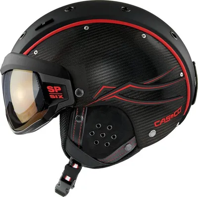 Obrázek produktu pro Casco SP-6 Visor Limited Race Carbon Black-red Velikost: L ( 58 - 62 )
