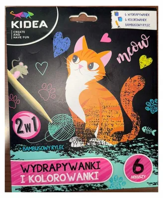 Produktbild von Kidea Kratzbilder und Malbücher 6 Blätter