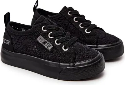 Produktbild von Big Star durchbrochene Turnschuhe JJ374133 Schwarz 22