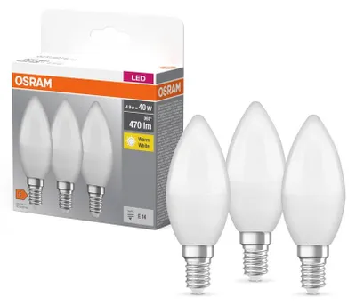 Immagine prodotto di Osram 4099854047091 Lampada LED Bianco caldo 2700 K 4,9 W E14 F