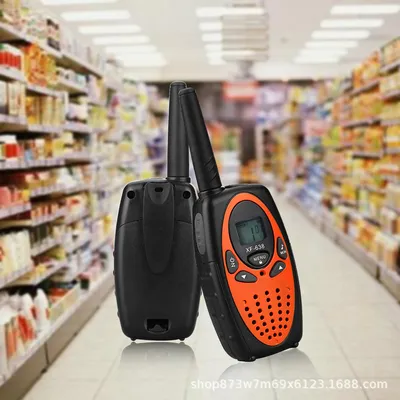 Produktbild von Walkie Talkie,2-Wege-Funkkanäle LCD-Display mit Hintergrundbeleuchtung 3 km Auto-Scan-Reichweite Walky Talky Long Range für Outdoor-Abenteuer,Camping,Wandern,1 Stück