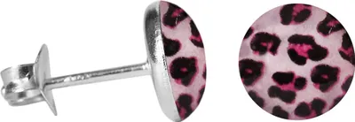 Produktbild von Silber Ohrstecker mit verschiedenen Tiermustern Tiermuster - Leopard