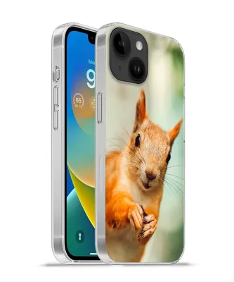 Produktbild von MuchoWow® Handyhülle Schutzhülle Hülle für Apple iPhone 14 - Softcase Eichhörnchen - Lustig - Nuss - Kinder - Jungen - Mädchen - Kind Silikon Softcase Handy Hülle - Mobiltelefonhülle