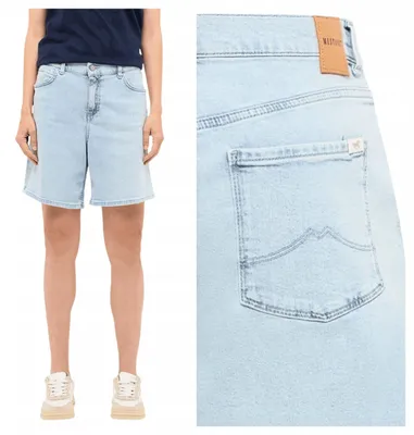 Produktbild von Mustang | Jodie Damen-Jeansshorts, blau, Baumwolle, Größe W25