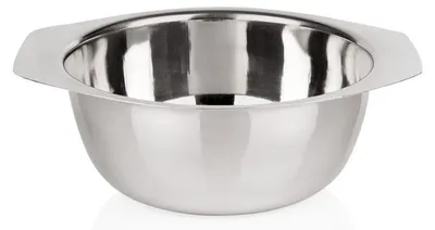 Produktbild von 10x Beilagenschale mit 2 Lappengriffen Ø 18 cm Chromnickelstahl silber