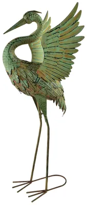 Imagen del producto de Figura de metal, modelo "Mondex Cedric", color verde, dimensiones 30x18x84 cm, 1 unidad