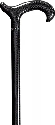 Produktbild von Gastrock Carbon-Spazierstock – Schwarz – Länge 94 cm – Leichtgewicht – Carbon – Derby-Griff – Spazierstöcke – Für Damen und Herren