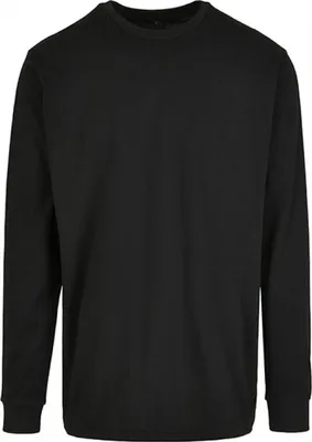 Produktbild von Build Your Brand BY150 | Herren Shirt Organic Longsleeve with Cuffrib - Farbe: Black - Größe: S