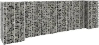 Produktbild von Maison Exclusive - H-förmiger Gabionen-Pflanzkorb Stahldraht 260x40x80 cm