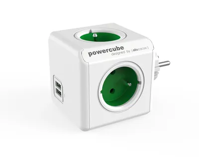 Produktbild von Allocacoc PowerCube Original USB Type E (PowerCube USB GREEN 2202)