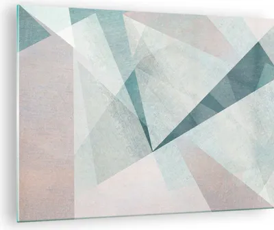 Produktbild von Bilder auf glas - Abstraktion modern - 70x50cm - Glasbilder - Wandbilder - Kunstdruck - zum Aufhängen bereit - Wanddekoration aus Glas - Glas Bilder - Wandbild auf Glas - Einteilig - GAA70x50-3947